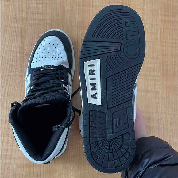 AMIRI Skeleton High Top Sneakers Mens Size 8 - Picture 6 of 11